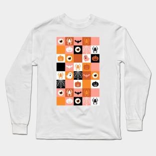 Checkered Print - Halloween Long Sleeve T-Shirt